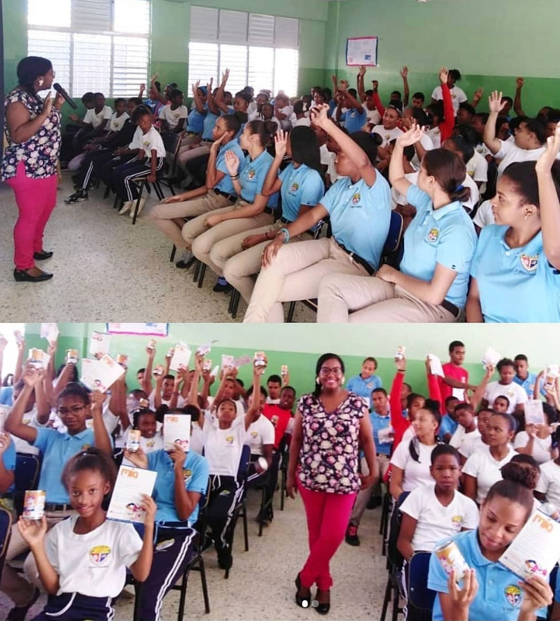 Realizamos nuestra Charla de Ahorro en el Liceo El Ave Maria, Padre Miguel Fenollera